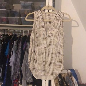 Black and white tank top